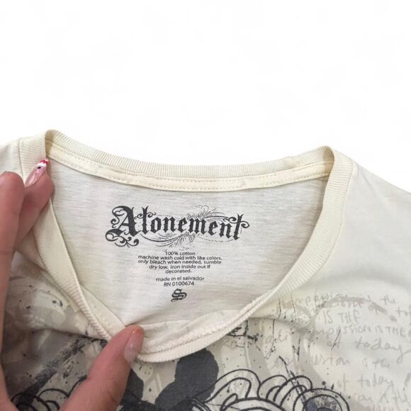 Atonement Y2K White Cyber T Shirt - Picture 3 of 5